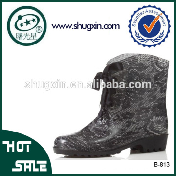 PVC-Schuhe Regen Stiefel Damen Damen Kunststoff Schuhe B-813